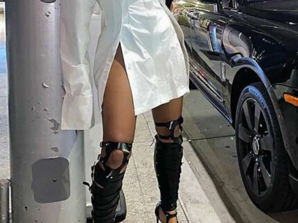 Solid Slit Shirt Dress